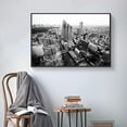 thumbnail image 3 of wall26 Floating Framed Canvas Wall Art for Living Room, Bedroom Black and White Building Canvas Prints for Home Decoration Ready to Hang - 24x36 inches, 3 of 4