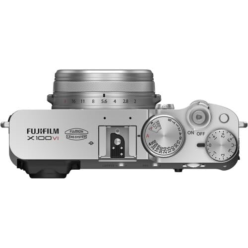 FUJIFILM X100VI Digital Camera (Silver) (16821822) + 2 x 64GB Card + Card Reader + 2 x NP-W126 Battery + Charger + LED Light + Corel Photo Software + Case + Flex Tripod + Memory Card Wallet + More