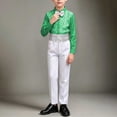 thumbnail image 3 of Lovzfmll 3-Piece Suit for Boys, Sequin Shirt & Bow Tie & Pants, Formal Performance Outfits for Little Boys, 11-12 Years, 3 of 9