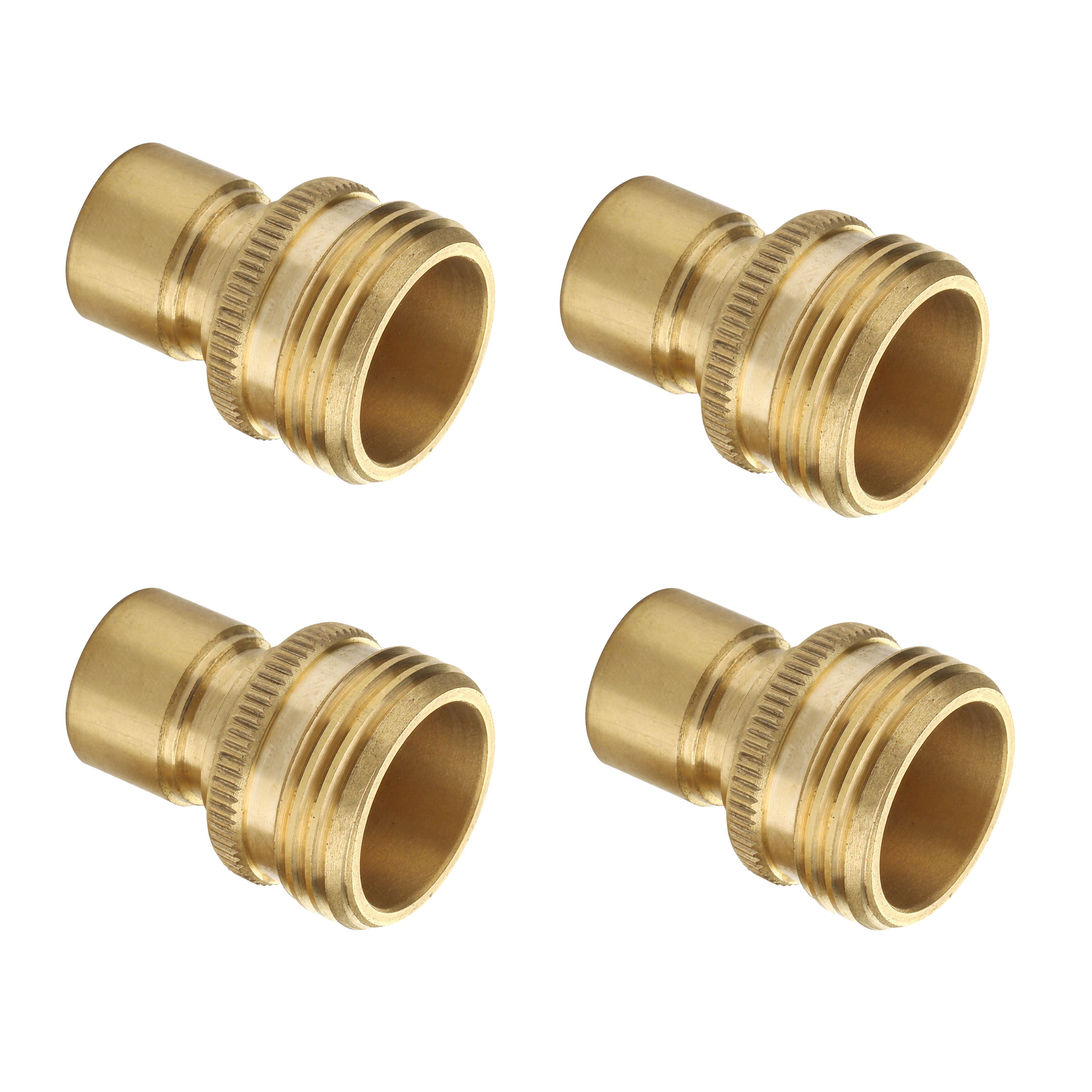 M MINGLE Garden Hose Quick Connect Fittings Quick Con 3/4 Inch GHT Solid Brass 