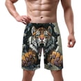 thumbnail image 2 of NICKSUN Men's Swim Trunks, Cute Print Quick Dry Summer Board Beach Shorts with Mesh Lining and Pockets, 2 of 6