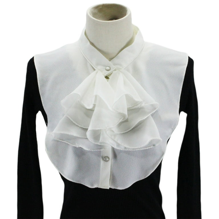Chiffon Cold Shoulder Standing collar Bowknot Blouses Chiffon Cold Shoulder Standing collar Bowknot Blouses