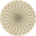 thumbnail image 1 of Ahgly Company Indoor Round Patterned Moccasin Beige Area Rugs, 4' Round, 1 of 6
