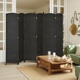 thumbnail image 2 of HOMCOM 6-panel Room Divider, 5.6 Ft Tall Folding Privacy Screen, Black, 2 of 10