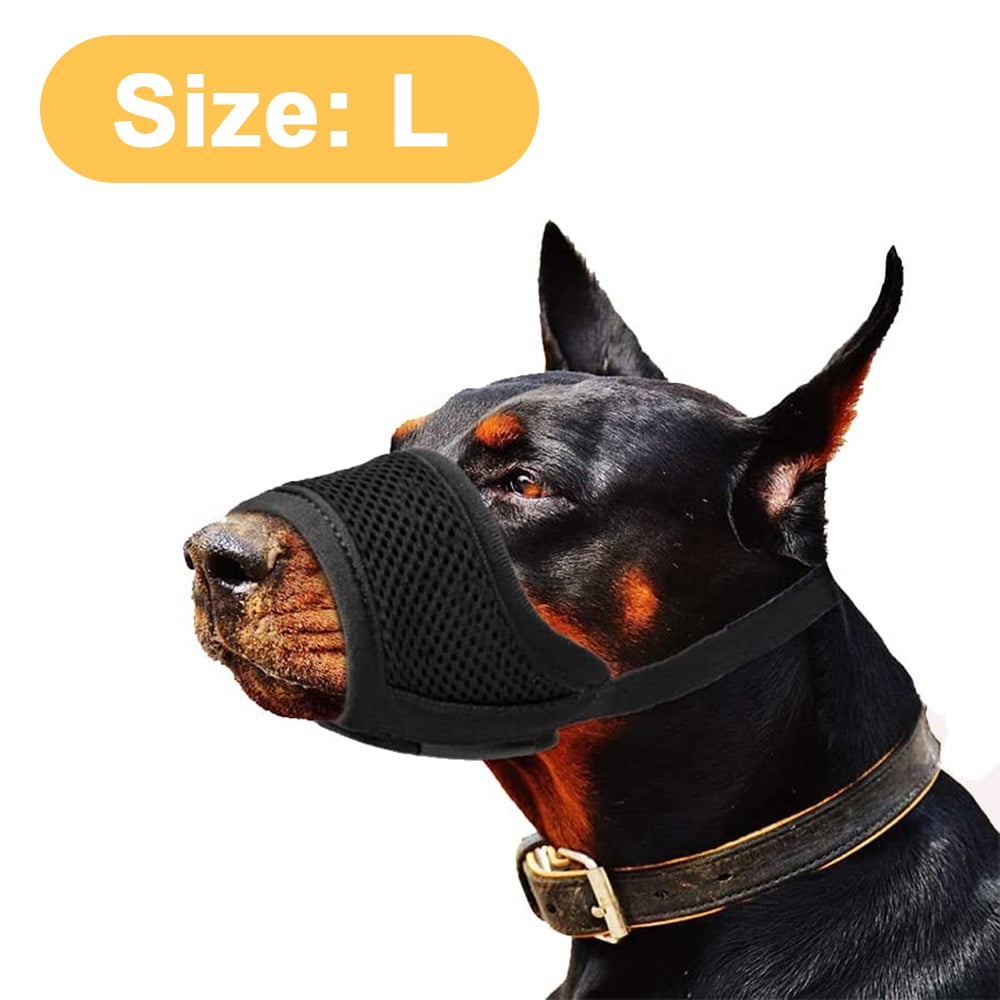 Dog Muzzle Adjustable Soft Breathable Tribal Nylon Dog Mouth Guard Cover for Small Medium Dogs Anti Chewing Barking Biting