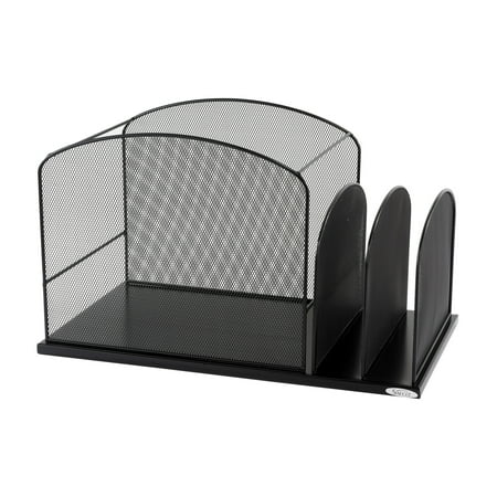 - Onyx™ Hanging File/2Upright Sections, Black
