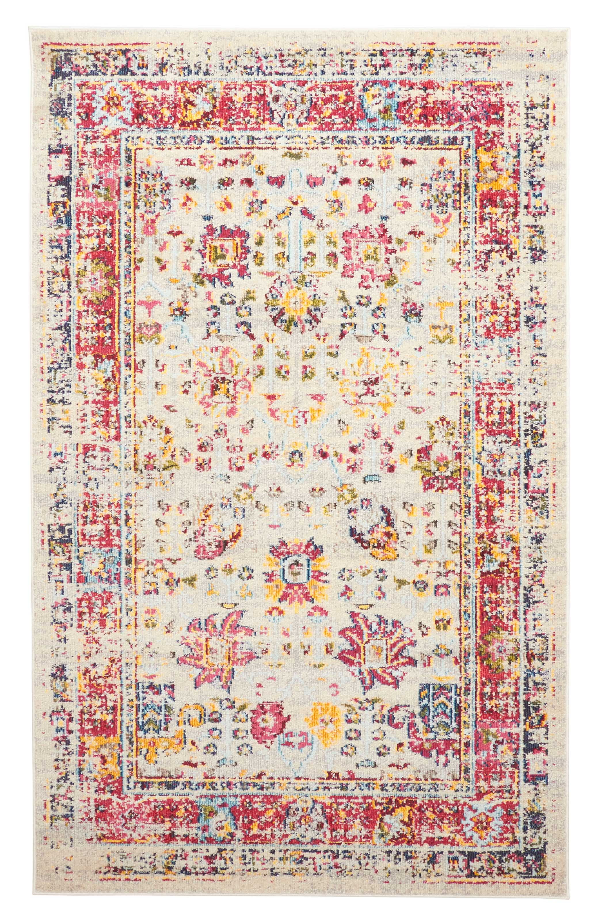 ECARPET Tapis Traditionnel Jasmine pour Salon, Chambre, Salle A Manger, Entrée, Couloir et Plus Encore.