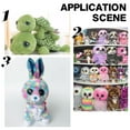 thumbnail image 6 of 20 sets Plastic Craft Eyes for Doll Making with Spacer Half Round Black 40x30mm 1box, 6 of 6