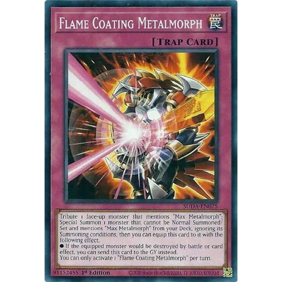 YuGiOh Supreme Darkness Common Flame Coating Metalmorph SUDA-EN075