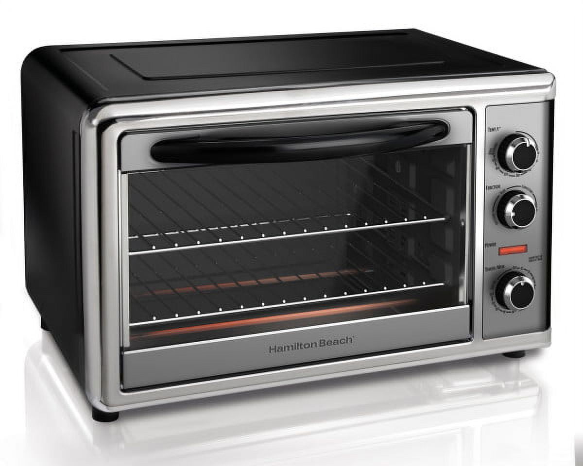 Hamilton Beach 31100 Black Countertop Oven with Convection & Rotisserie 