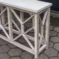 thumbnail image 7 of Uttermost Catali Wood and Stone Top Accent Console Table in Ivory and Oatmeal, 7 of 7