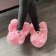 thumbnail image 3 of Zapatillas de oso de peluche para mujer, hogar, interior, suaves, antideslizantes, lindos zapatos de invierno cálidos, zapatillas de dibujos animados, 3 of 5