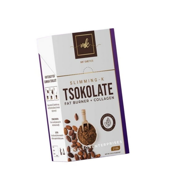 MK SMETICS Slimming-K Tsokolate Madam Kilay Chocolate Flavor Fat Burner   Collagen EXPIRES MARCH 2023