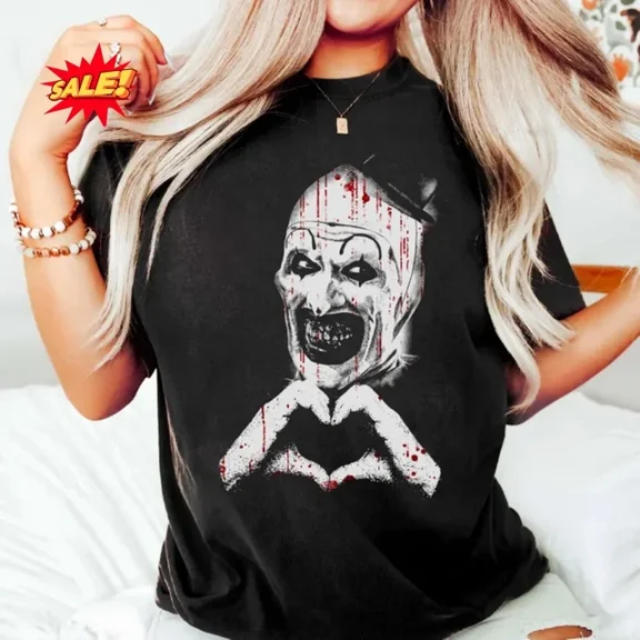 Art The Clown Terrifier Shirt, Scary Horror Clown T-Shirt AN57744