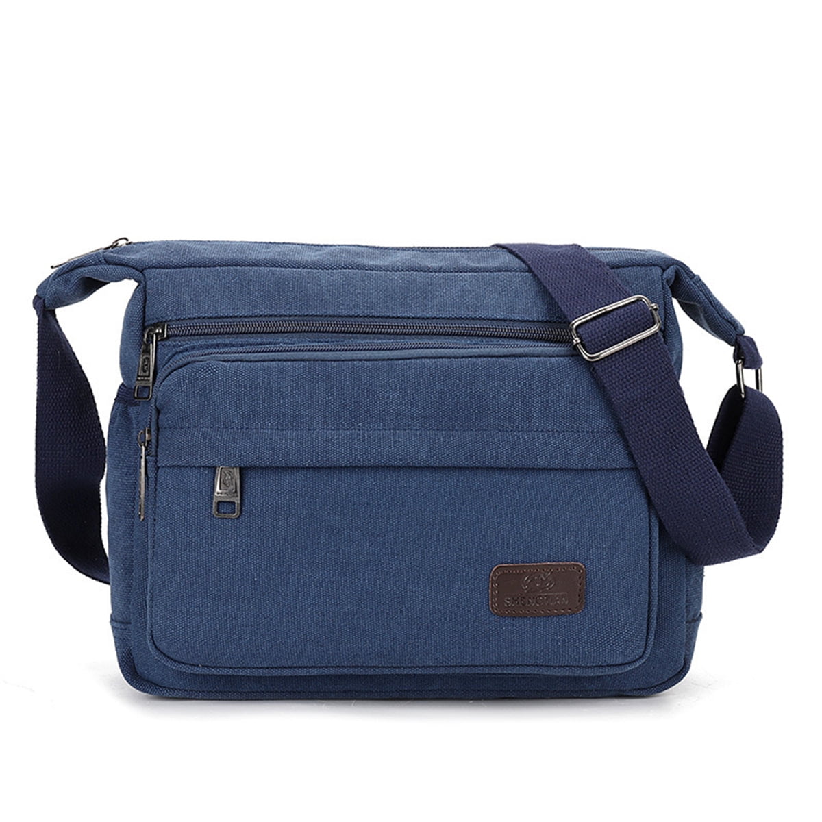 Mens Canvas Messenger Shoulder Bag Crossbody Bag for Men-Blue - Walmart.com