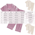 thumbnail image 4 of dmqupv Baby Girl Pajamas Toddler Baby Kids Satin Summer Pajamas Set Short Sleeve Button Down Top Pants 2Pcs Loungwear Sleepwear Purple,6-12 Months, 4 of 7