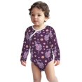 thumbnail image 2 of Xecao Snake And Flower Print Baby unisex-baby Cotton Long-sleeve Bodysuits-12 Months, 2 of 6