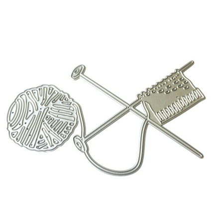 Knitting Cutting Dies Stencil Scrapbook Paper Cards Craft Embossing DIY Die Cut