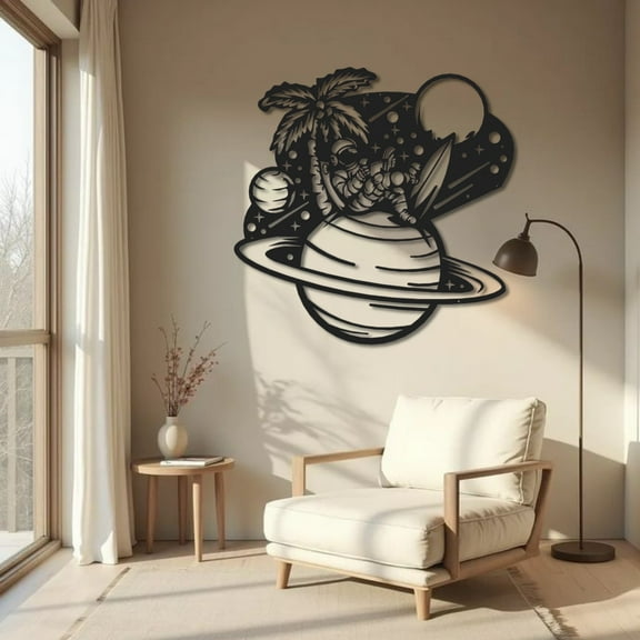 Astronaut Metal Wall Art