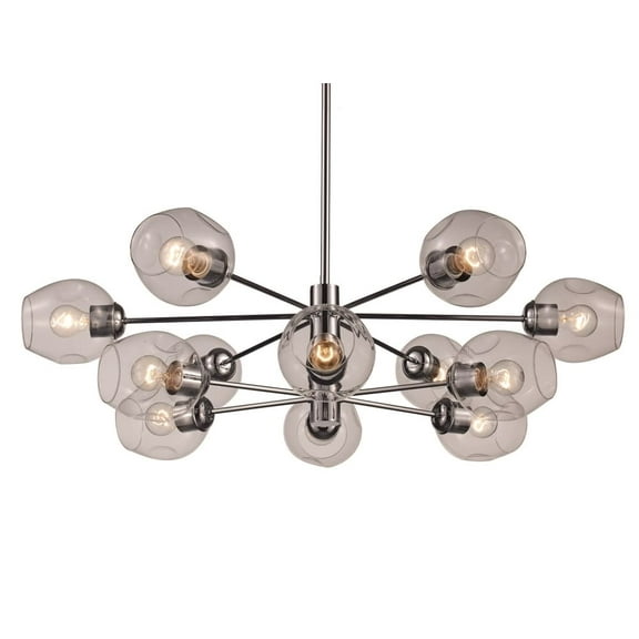 Trans Globe Lighting Pnd-2127 Clusters 12 Light 40" Wide Pendant - Chrome