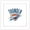 White Framed Version, variant on Gallery Pops NBA Oklahoma City Thunder - Global Logo Wall Art, Unframed Version, 12" x 12"