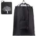 thumbnail image 1 of HAYANTravel Laundry Bag, CLEADUS Dirty Clothes Bags 【Upgraded】 with Drawstring Mesh, Handles, and Carabiner, Portable, Suitable for Travel, Gym, Camping (Black 1Pack), 1 of 1