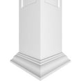 thumbnail image 4 of Ekena Millwork 6"W x 8'H Craftsman Classic Square Non-Tapered, Recessed Panel PVC Column Kit, Crown Capital & Crown Base, 4 of 9