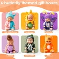 thumbnail image 3 of Keyohome 6Pcs Mini Baby Dolls,4" Newborn Dolls Gift Set,Cute Reborn Baby Dolls Toys for Kids 3+,with Animal Clothes, 3 of 11