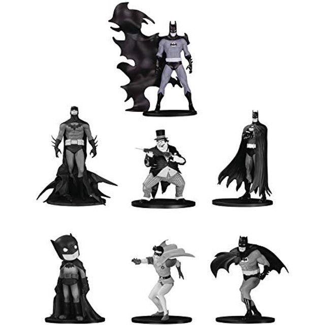 DC Coleccionables Batman Black y White Mini Figura 7 Pack Se DC Collectibles DC Collectibles