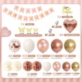 thumbnail image 3 of Kit de decoración de globos de cumpleaños oro rosa, 110 PCS Adorno de Fiesta, Globos Metálicos y Látex, Globos de Confeti, Guirnalda de Globos,Decoración de Cumpleaños para Mujer, Niña, 3 of 4