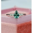 thumbnail image 3 of Teal Blue Montana Sapphire Ring Montana Sapphire Engagement Ring,Montana Sapphire Pear Shape,Teal Sapphire Ring,Teal Green Sapphire, 3 of 3