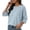 Sky Blue, variant on Breezora Women's Summer Casual Knit Tops 3/4 Sleeve Crew Neck Lightweight Ribbed Pullover Sweater For Weekend Outing