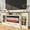 White, variant on FIAKOA 70” electric Fireplace TV Stand for 75" TVs, Fireplace Entertainment Center with LED Lights, Wood TV Stand with 34" Fireplace for Living Room, Black