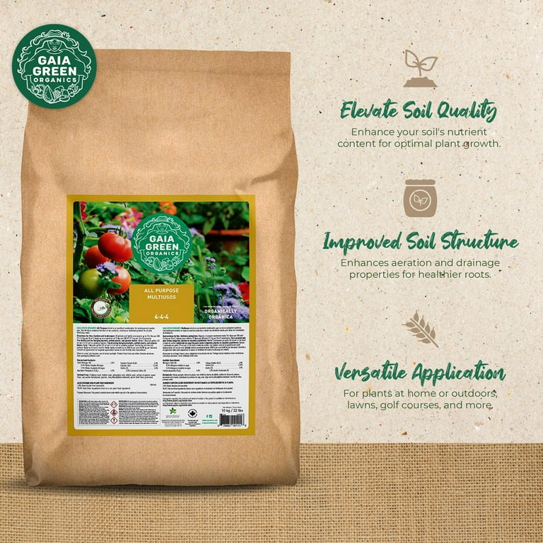Gaia Green All Purpose Organic Soil Supplement, 10 Kilos, Granulated or  Non-Granulated - Walmart.com