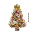 thumbnail image 3 of Hometravel Mini Christmas Tree with Lights, Tabletop Artificial Tree Decor, Home Holiday Decoration with Illumination, Festive Centerpiece for Desk, Shelf Display, 3 of 5
