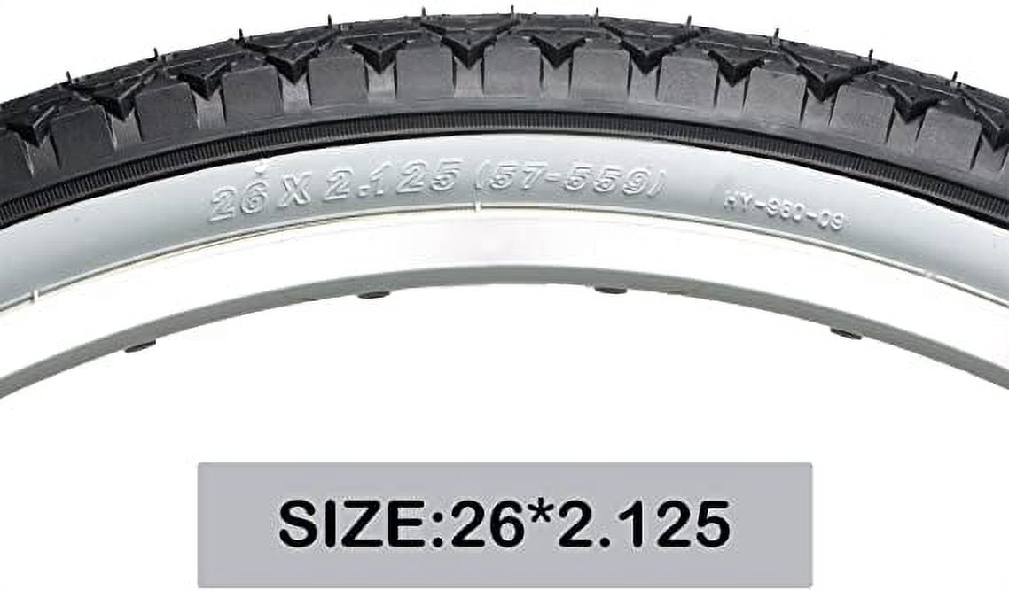 MOHEGIA Cruiser Bicycle Tire 26" x 2.125", White