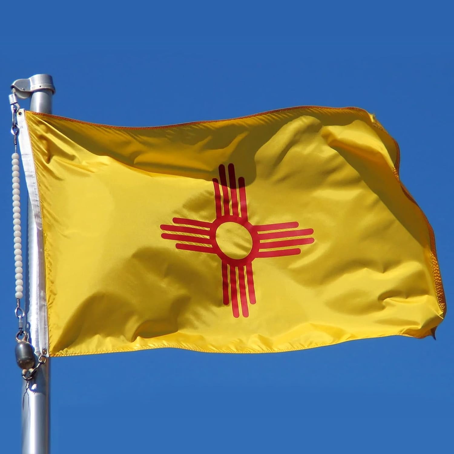 New Mexico State Flag 3x5 Double Sided NM State Flags 3Ply Heavy Duty Outdoor with Brass Grommets