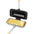 thumbnail image 4 of Hot Sandwich Maker Hot Dog Toaster Double-Sided Sandwich Baking Pan Frying Pan Grilled Cheese Maker Nonstick Sandwich Maker Flip Grill Pan For Breakfast, 4 of 9