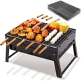 thumbnail image 1 of Mini Parrilla de Carbón Portátil Plegable Acero Inoxidable Heng Lian Portatíl, 1 of 5