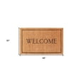 thumbnail image 3 of HomeRoots 555251 30 x 48 in. Natural & Black Coir Welcome Outdoor Door Mat, 3 of 3