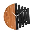 thumbnail image 4 of Reloj de pared creativo, moderno, resistente, decorativo, práctico, fácil de usar, silencioso. Marrón Negro, 4 of 9