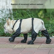 Dog Shoes Waterproof Adjustable Dog Boot Rain Day Pet Breathbale Shoes for Outdoor Walking Soft French Bulldog Paws-M