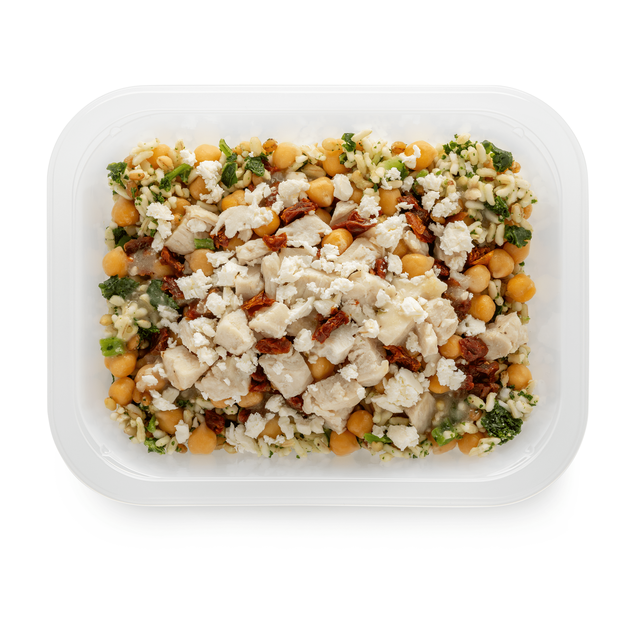 Marketside Mediterranean Chicken with Brown Rice and Feta Microwave Ready Prepared Meal,12.0 oz (Fresh)