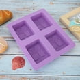 thumbnail image 4 of Fyearfly 2PCS Silicone Chocolate Molds Tree Shaped Rectangle 4 Hole Ice Lattice Mold Chocolate Cake Molding for Jelly Pudding Candy Caking Making Tools, 4 of 8
