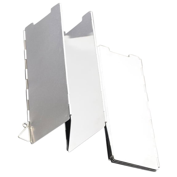 YOSADIER Backpacking Stove Windscreen Silver for Outdoor Enthusiasts 1Set