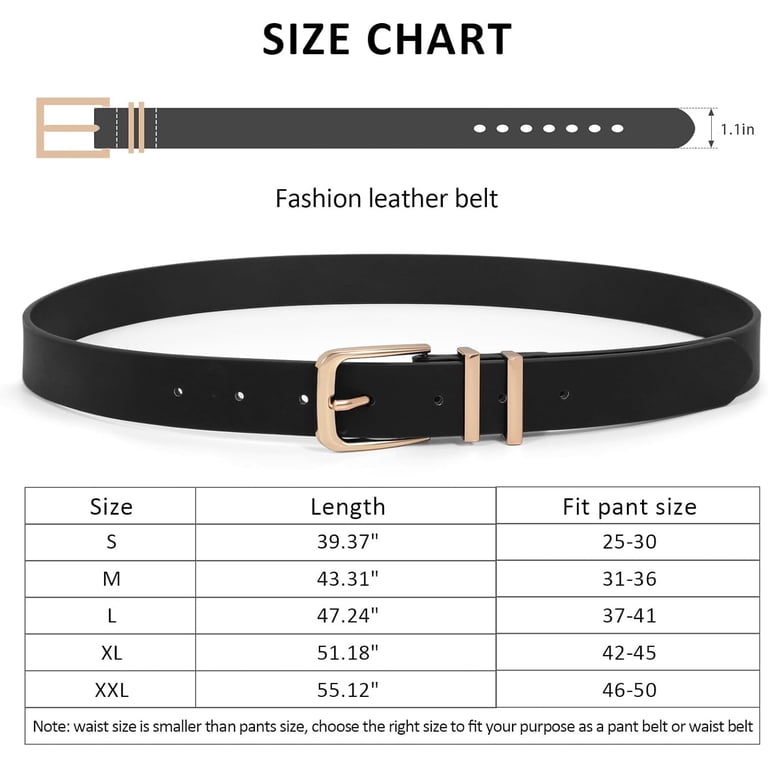 3 Pack Women Belts For Jeans Dresses Pants Ladies Leather  display picture 2