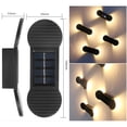 thumbnail image 2 of Luz de pared solar decoración al aire libre jardín patio hogar luz de pared impermeable arriba y abajo luminosa luz de pared decorativa al aire libre, 2 of 3