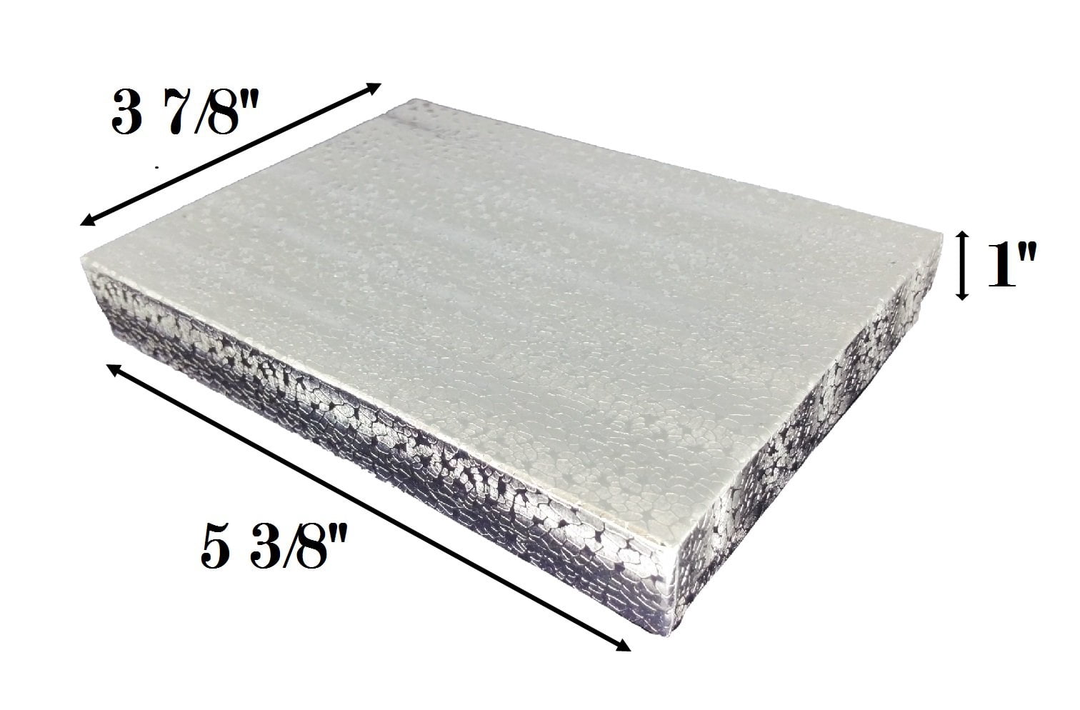 N'icePackaging - 100 Qty Silver Swirl Imported Cotton Filled Ring Jewelry Boxes - for Rings/Jewels/Small Earings & Keepsakes - 1 7/8" x 1 1/4" x 5/8"