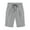 Gray3, variant on Plebaso Women's Casual Knee Length Shorts Drawstring Roll up Shorts Plain Lightweight Pull on Shorts