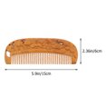 thumbnail image 2 of MasteelfCA 1PC Hair Detangling Comb Natural Wooden Comb Decorative Home Hair Salon Comb, 2 of 7